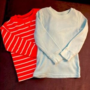 3T thermal style long sleeved shirts. Carters and Cat & Jack